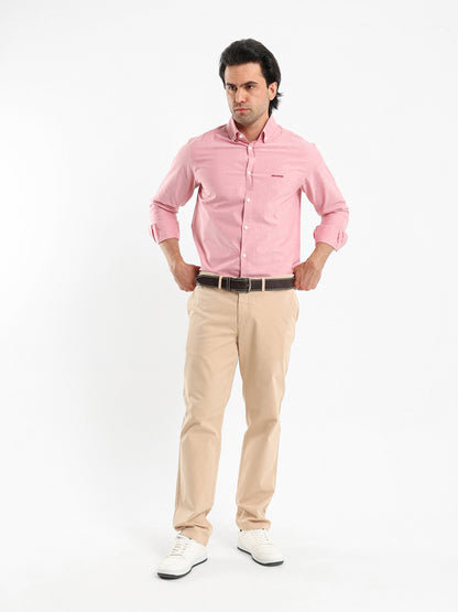 Semi Dress Shirt with Embroidered Logo