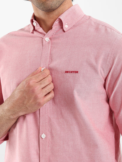 Semi Dress Shirt with Embroidered Logo