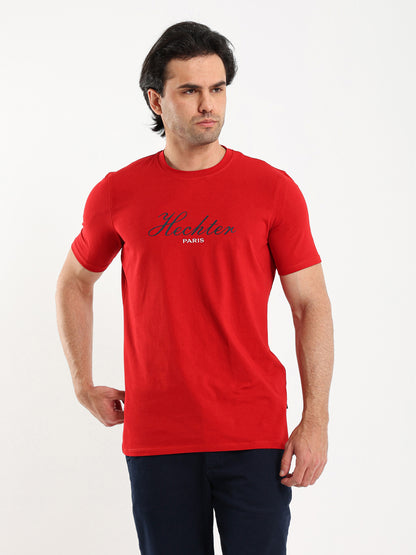 Short Sleeves T-Shirt with Front Printed Logo