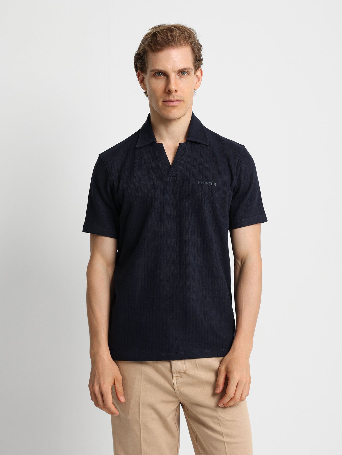 Textured Polo Shirt