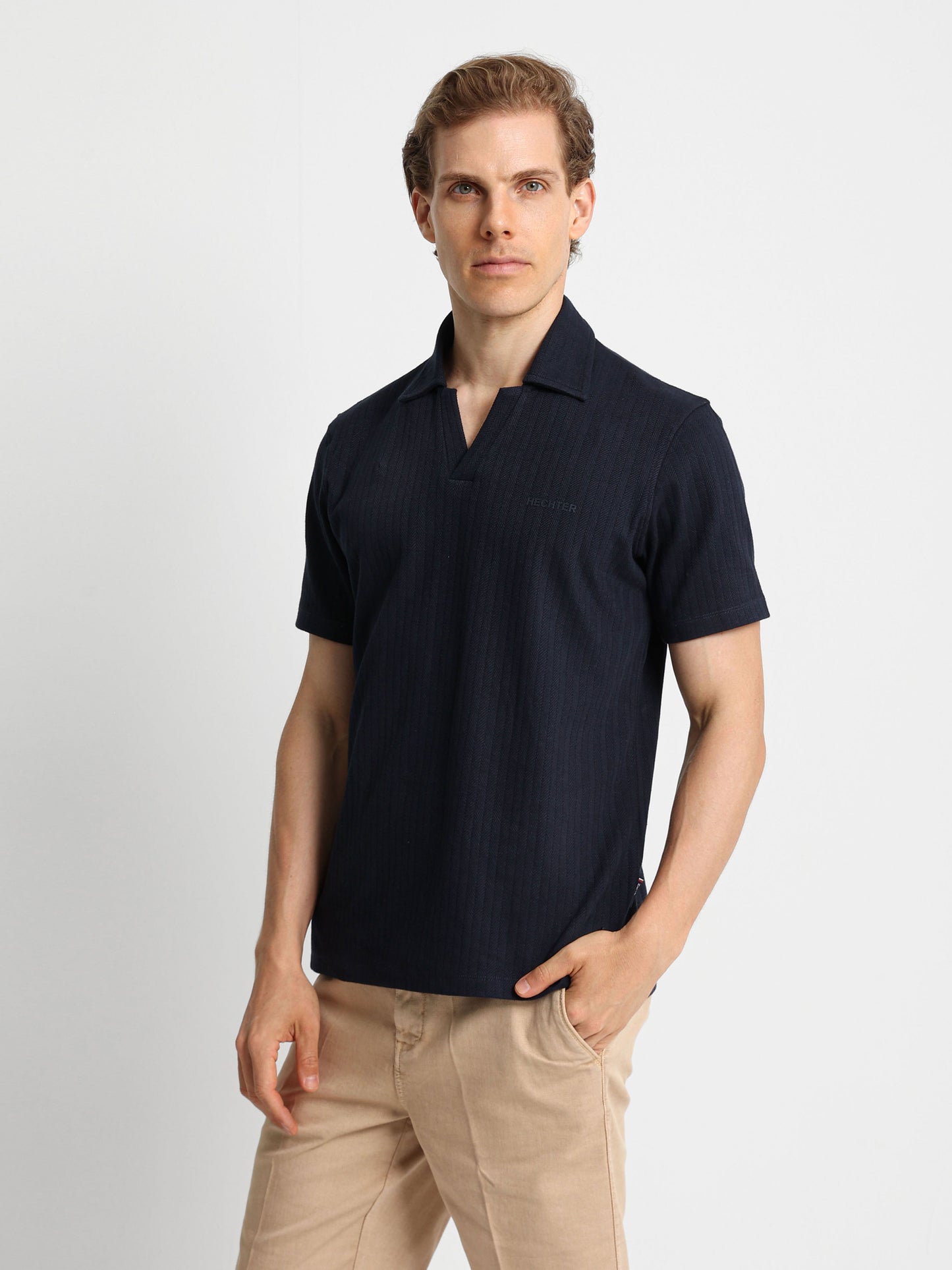 Textured Polo Shirt