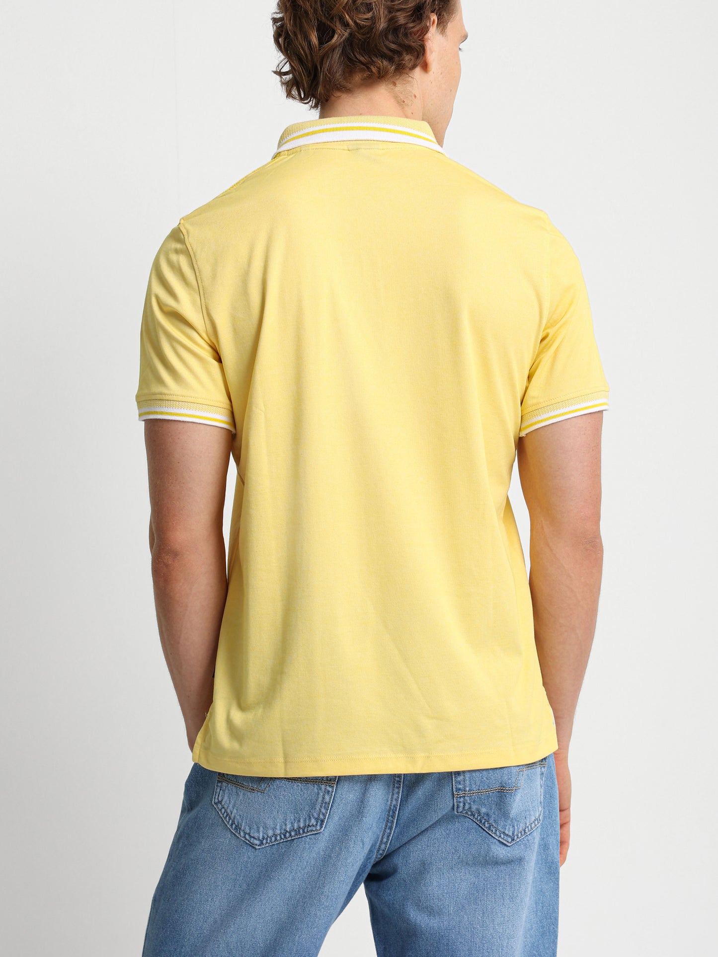 Contrasting Trims Polo Shirt