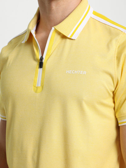 Contrasting Trims Polo Shirt