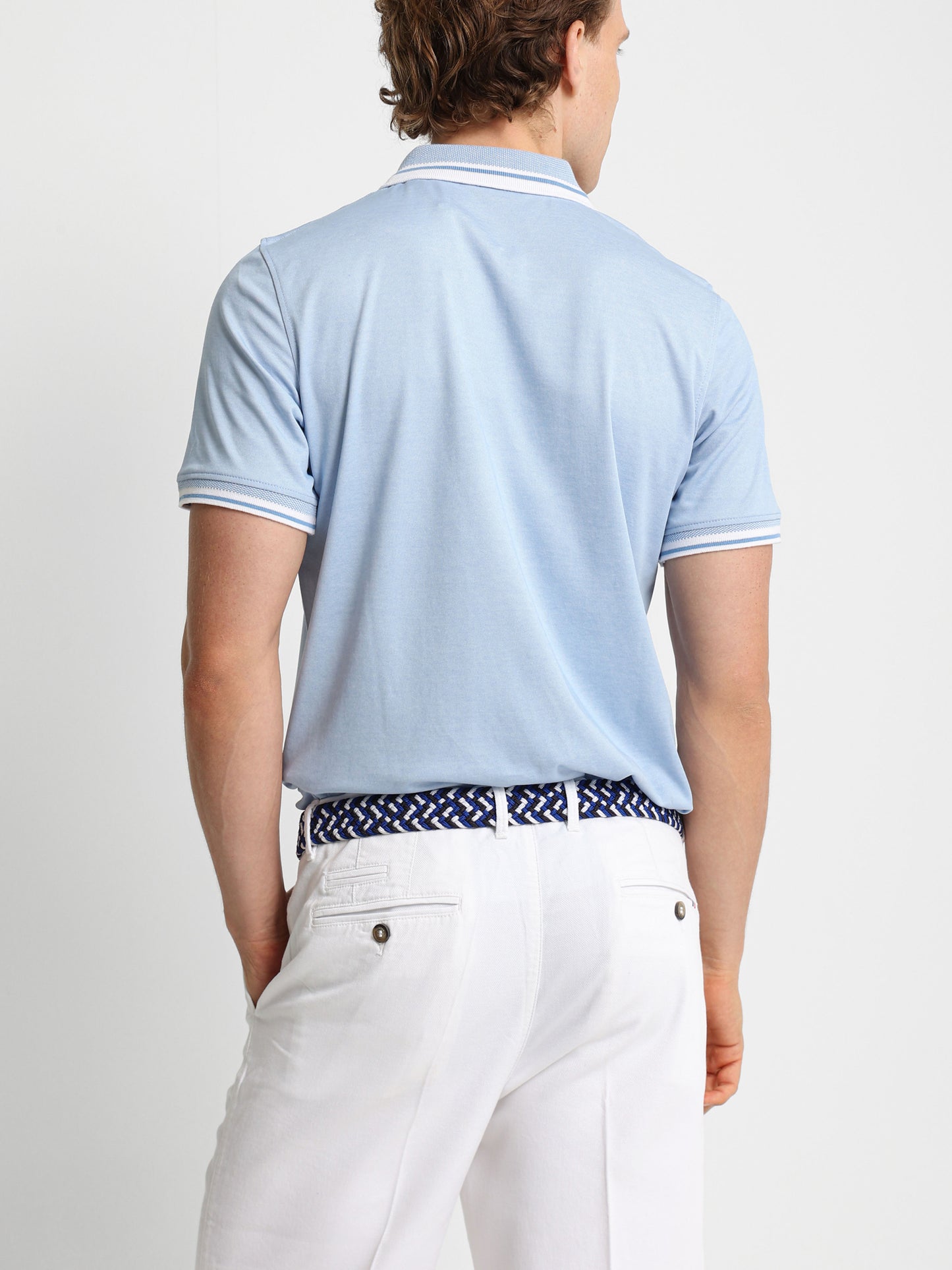 Contrasting Trims Polo Shirt