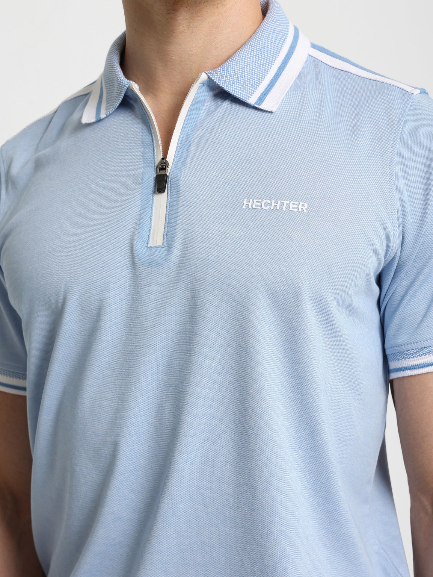 Contrasting Trims Polo Shirt