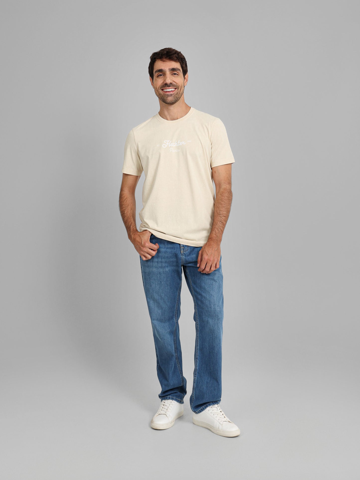 Round Neck Half Sleeves Solid Casual T-Shirt