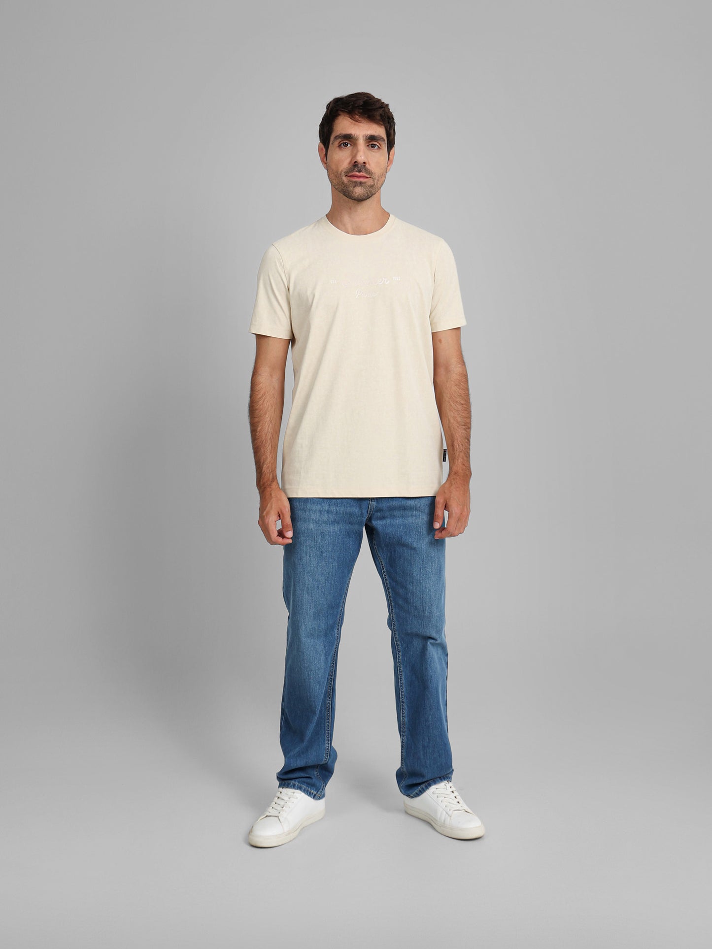 Round Neck Half Sleeves Solid Casual T-Shirt