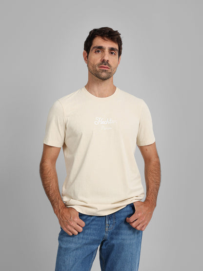 Round Neck Half Sleeves Solid Casual T-Shirt