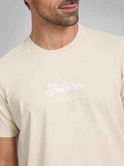 Round Neck Half Sleeves Solid Casual T-Shirt