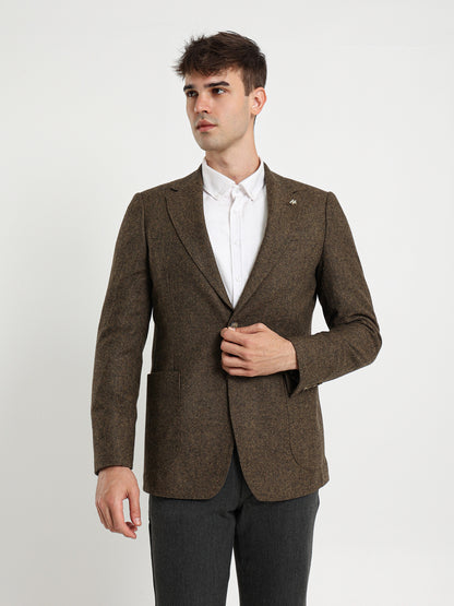 Half Lining Flap Pockets Blazer