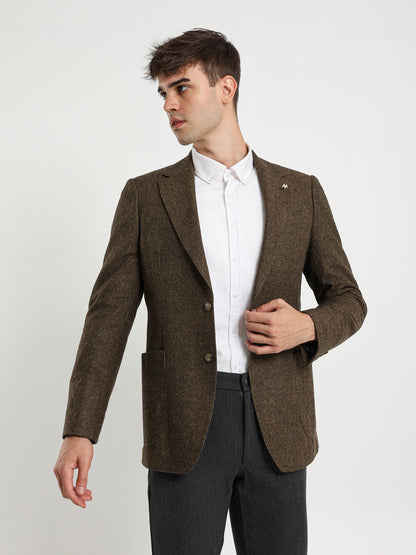 Half Lining Flap Pockets Blazer