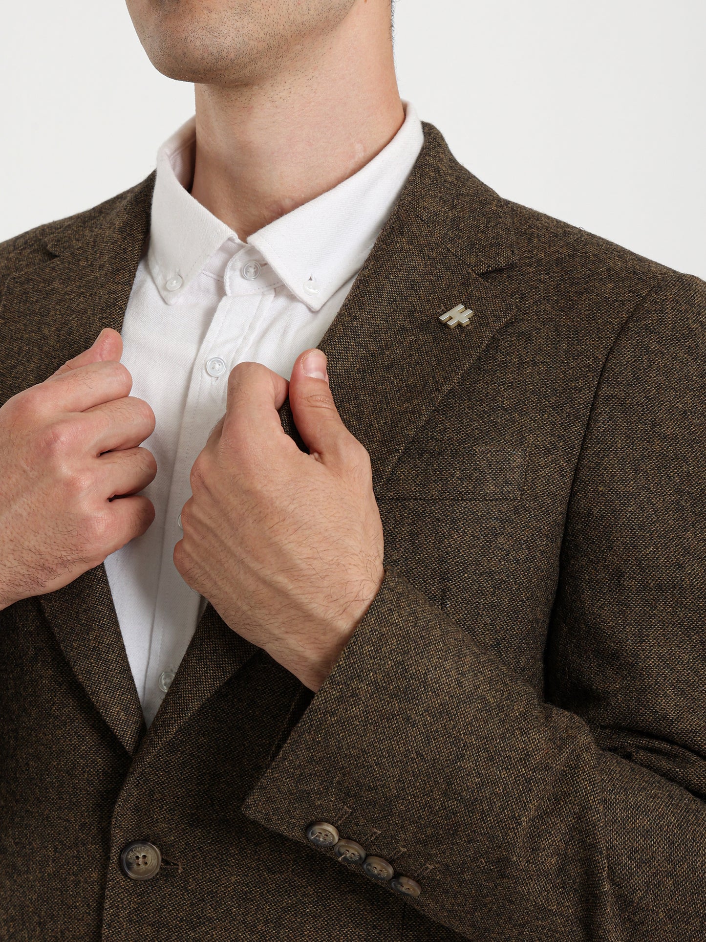 Half Lining Flap Pockets Blazer