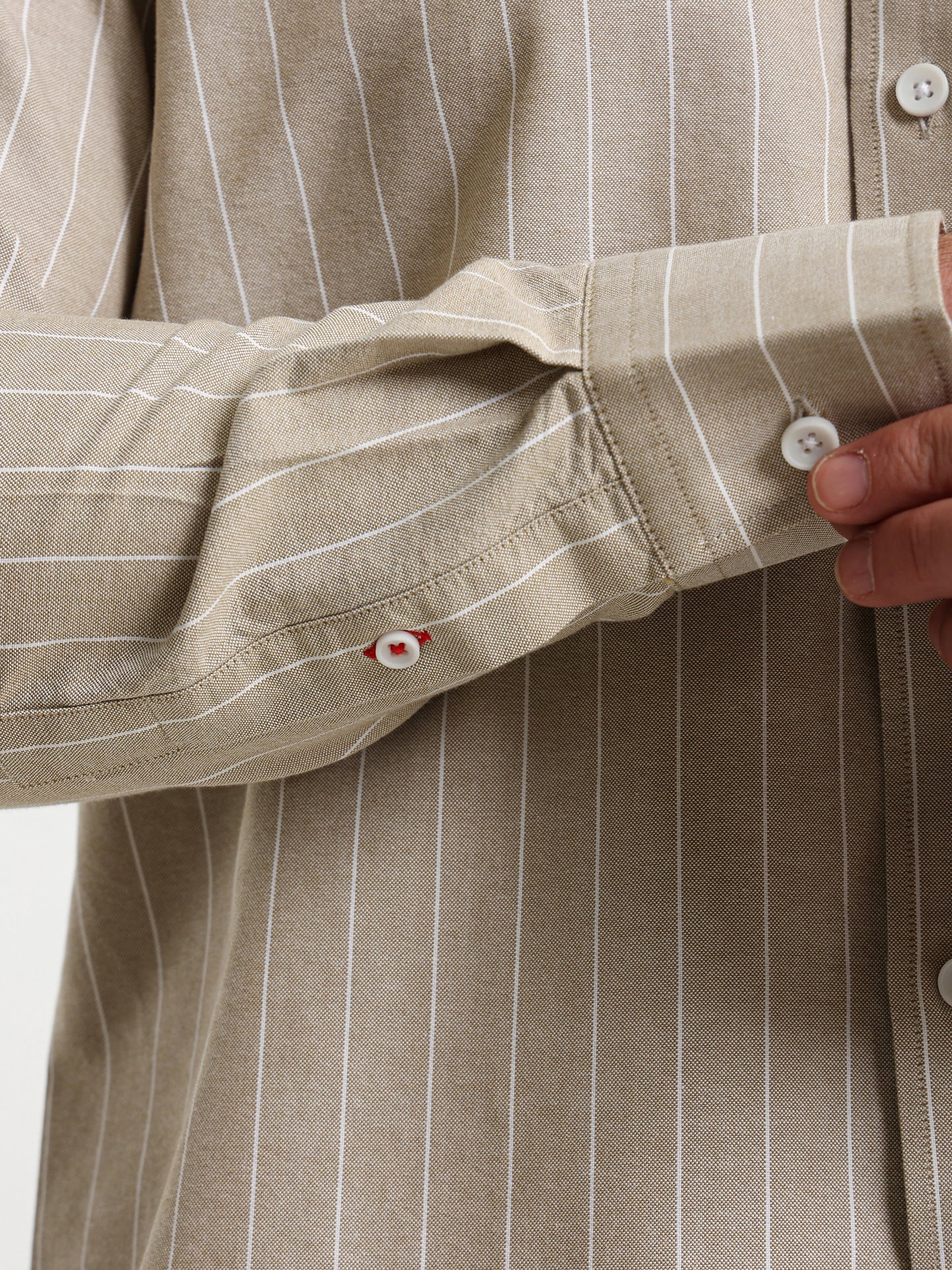 Striped Kent Collar Shirt