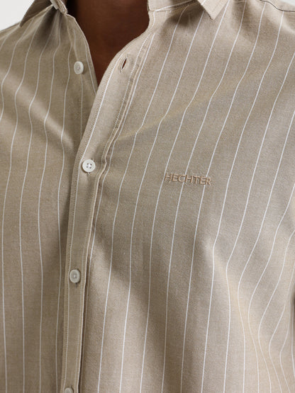 Striped Kent Collar Shirt