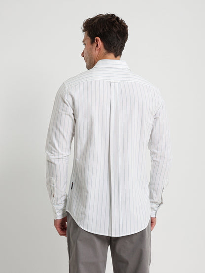 Striped Kent Collar Shirt