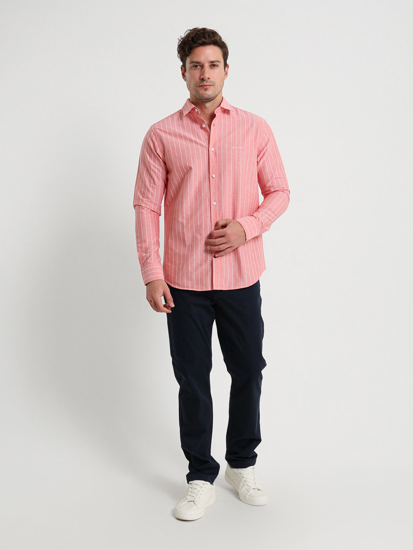 Striped Kent Collar Shirt