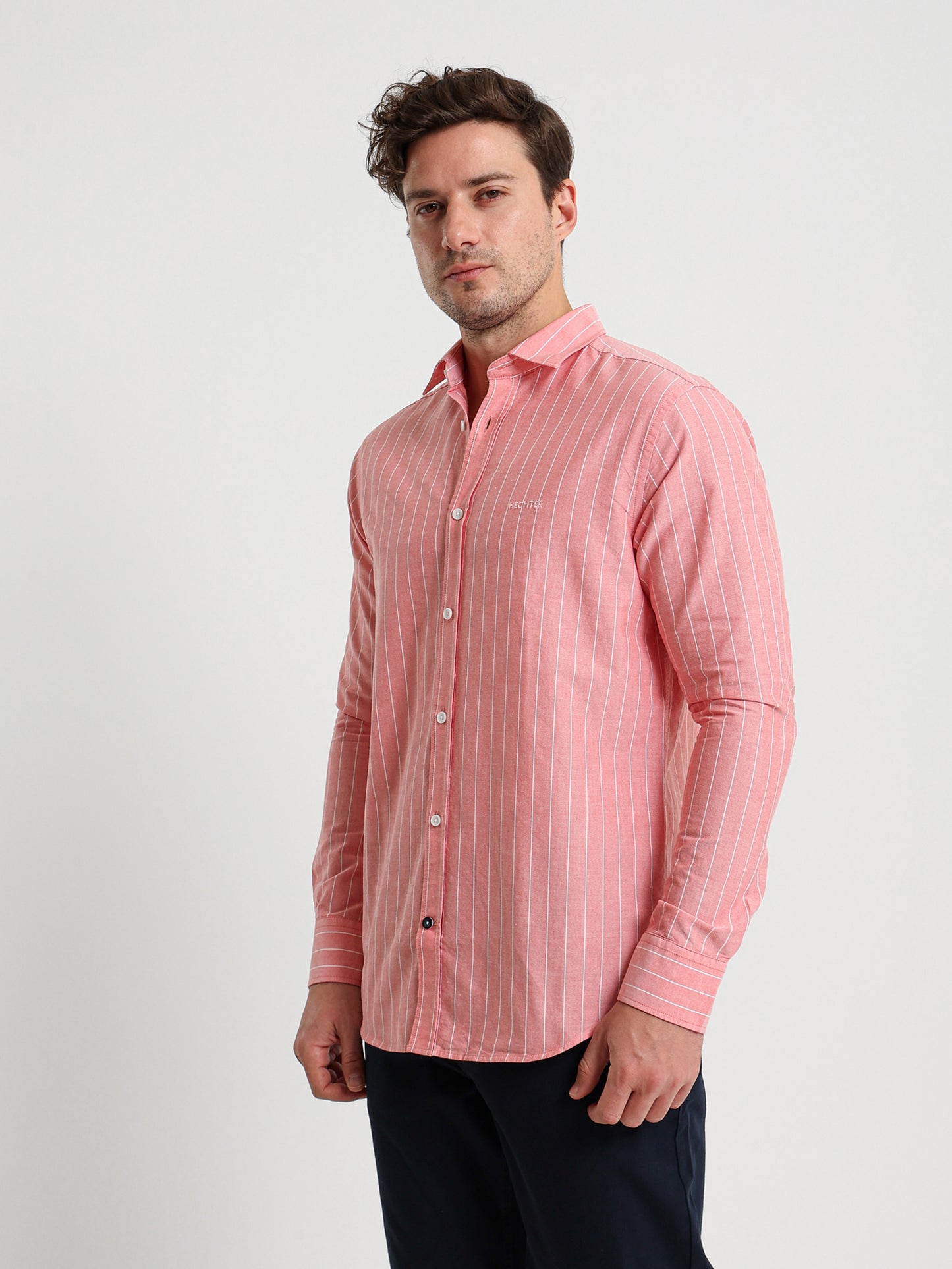 Striped Kent Collar Shirt