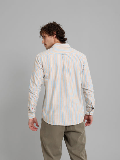 Kent Collar Striped Shirt
