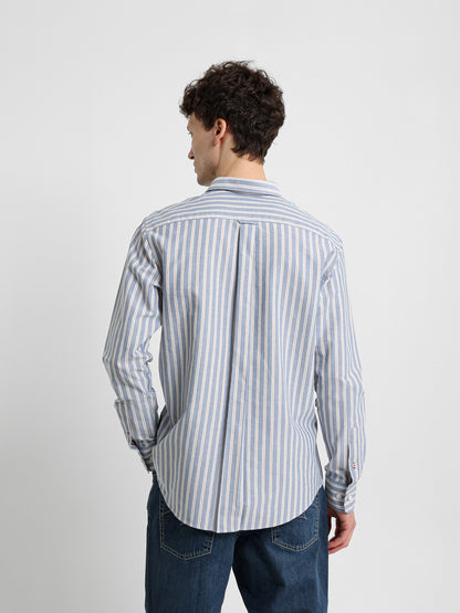 Kent Collar Striped Shirt
