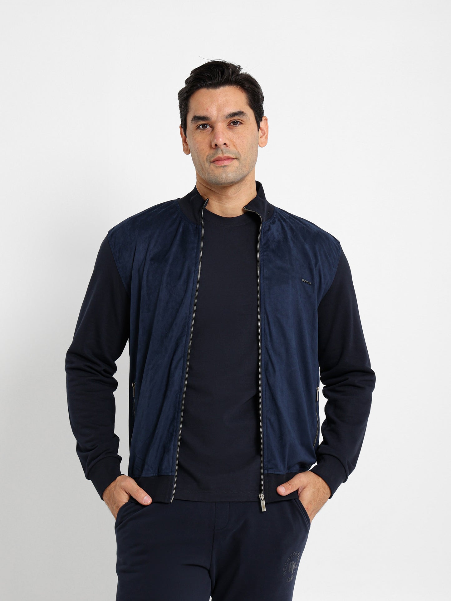 Zip-Up Closure Sweat Jacket