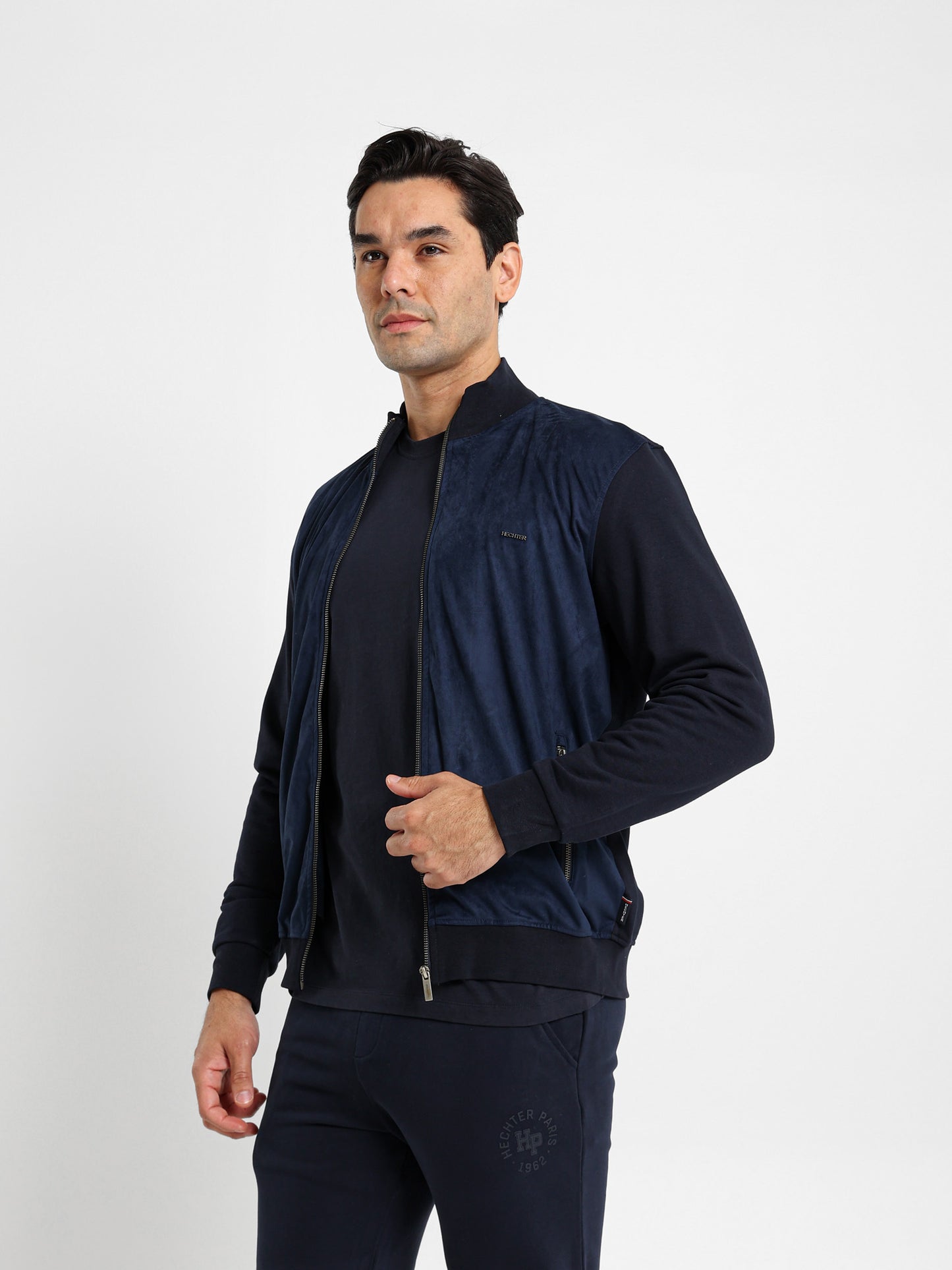 Zip-Up Closure Sweat Jacket