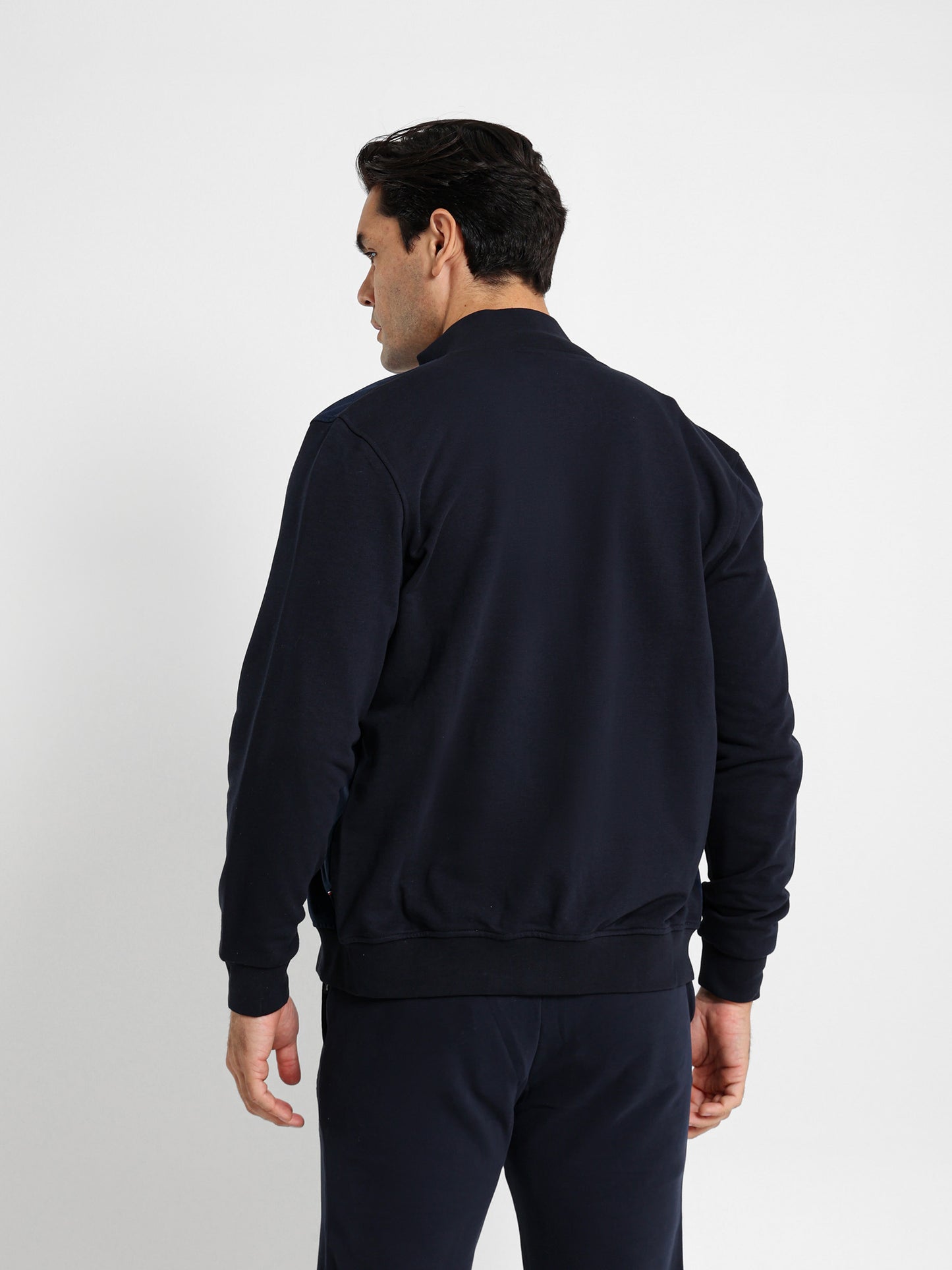 Zip-Up Closure Sweat Jacket