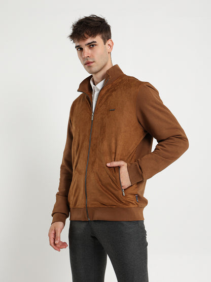 Zip-Up Closure Sweat Jacket