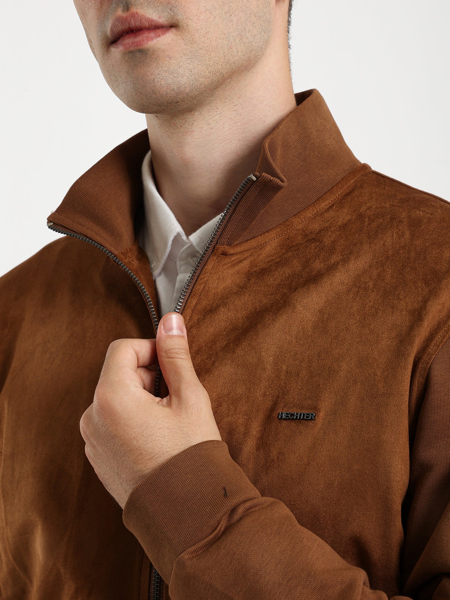 Zip-Up Closure Sweat Jacket