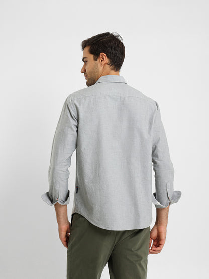 Basic American Oxford Long Sleeve Shirt