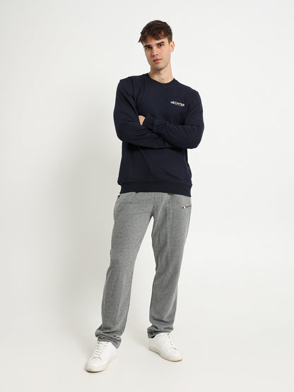 Basic Sweatshirt with Chest Printed Logo