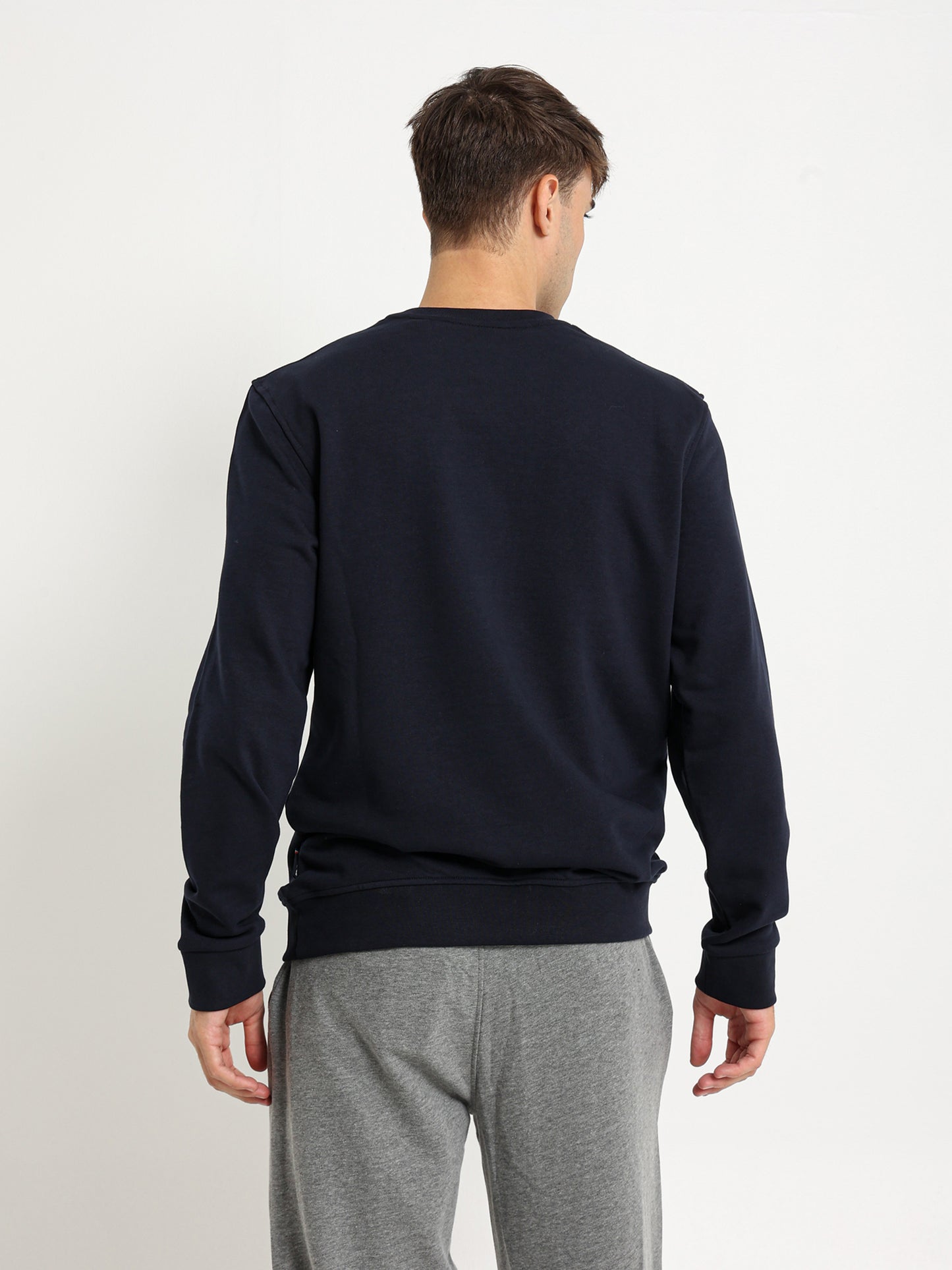 Basic Sweatshirt with Chest Printed Logo
