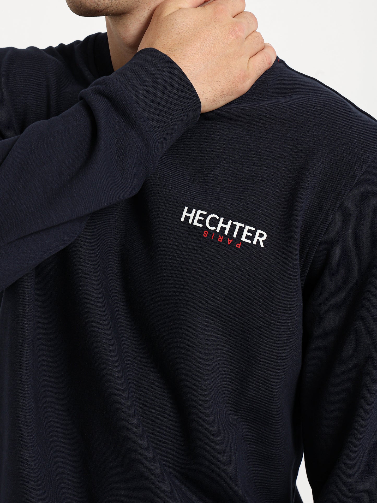 Basic Sweatshirt with Chest Printed Logo