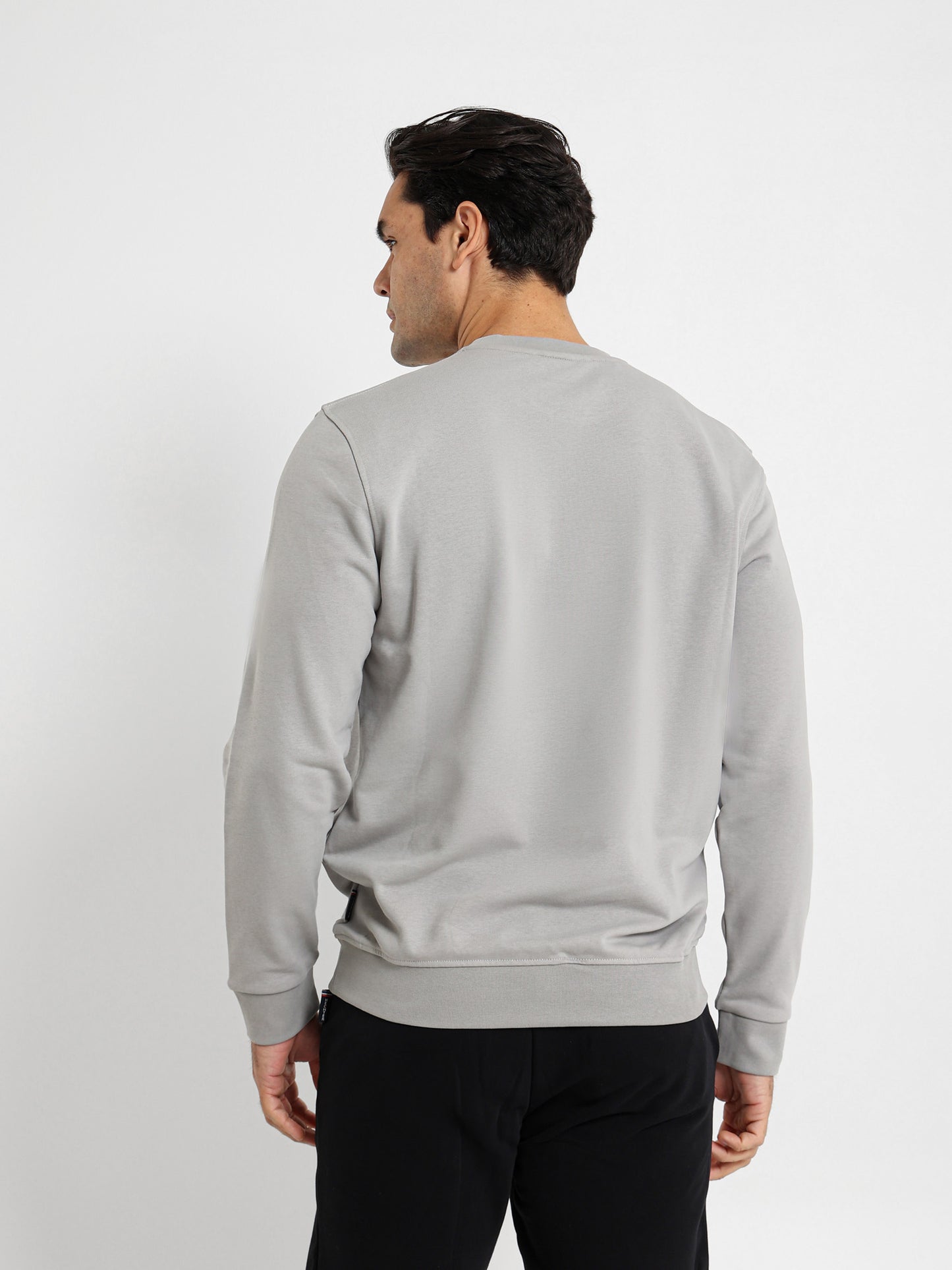 Basic Sweatshirt with Chest Printed Logo