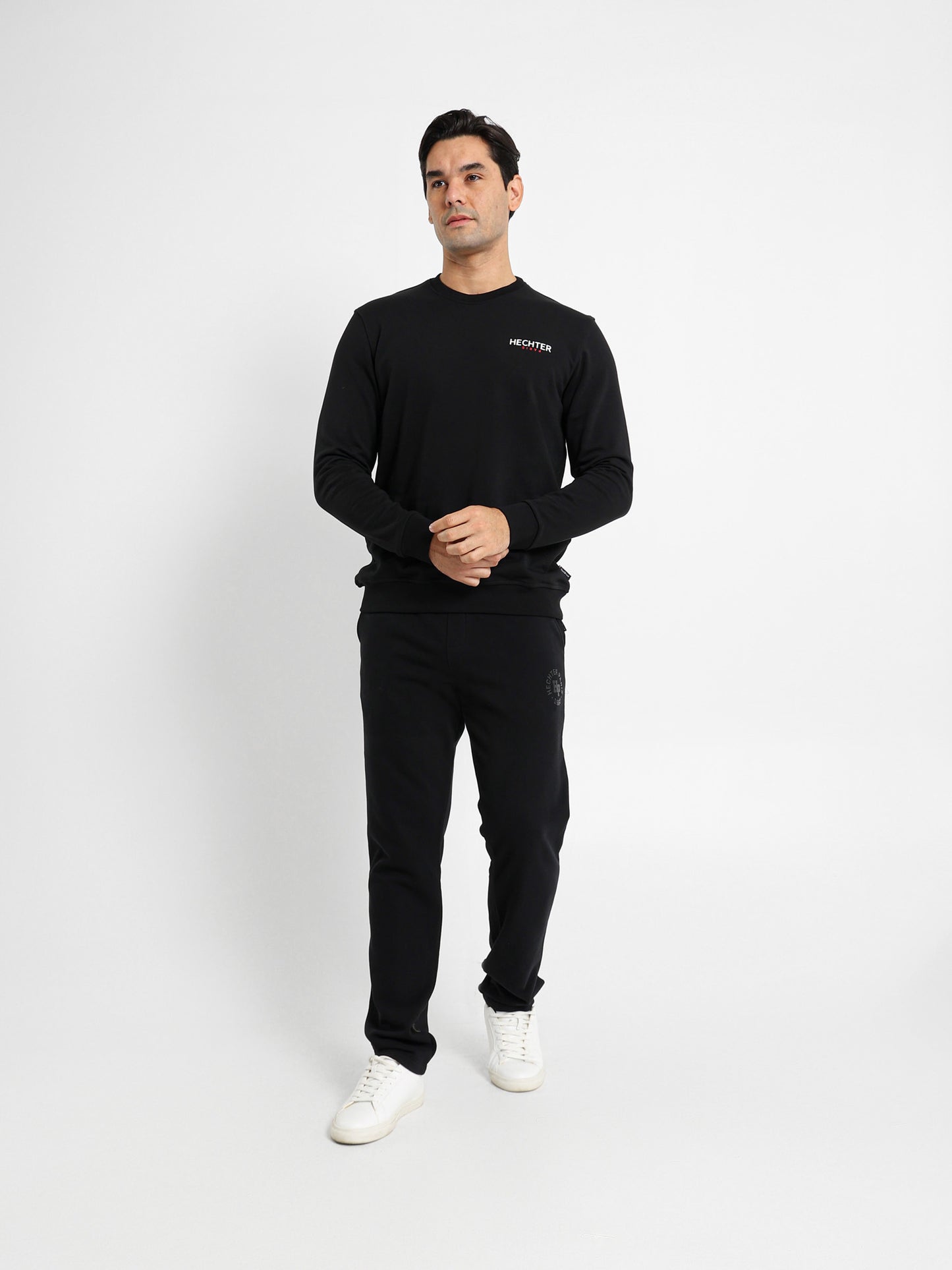 Basic Sweatshirt with Chest Printed Logo