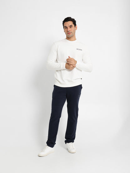 Basic Sweatshirt with Chest Printed Logo