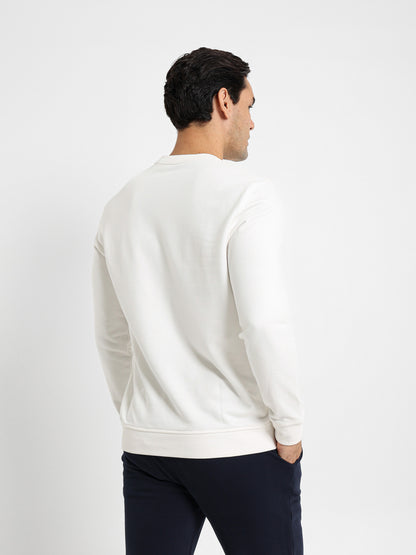 Basic Sweatshirt with Chest Printed Logo
