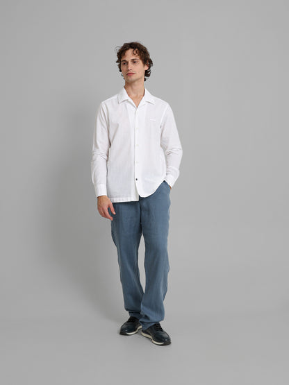 Linen Elastic Waist Cord Pants