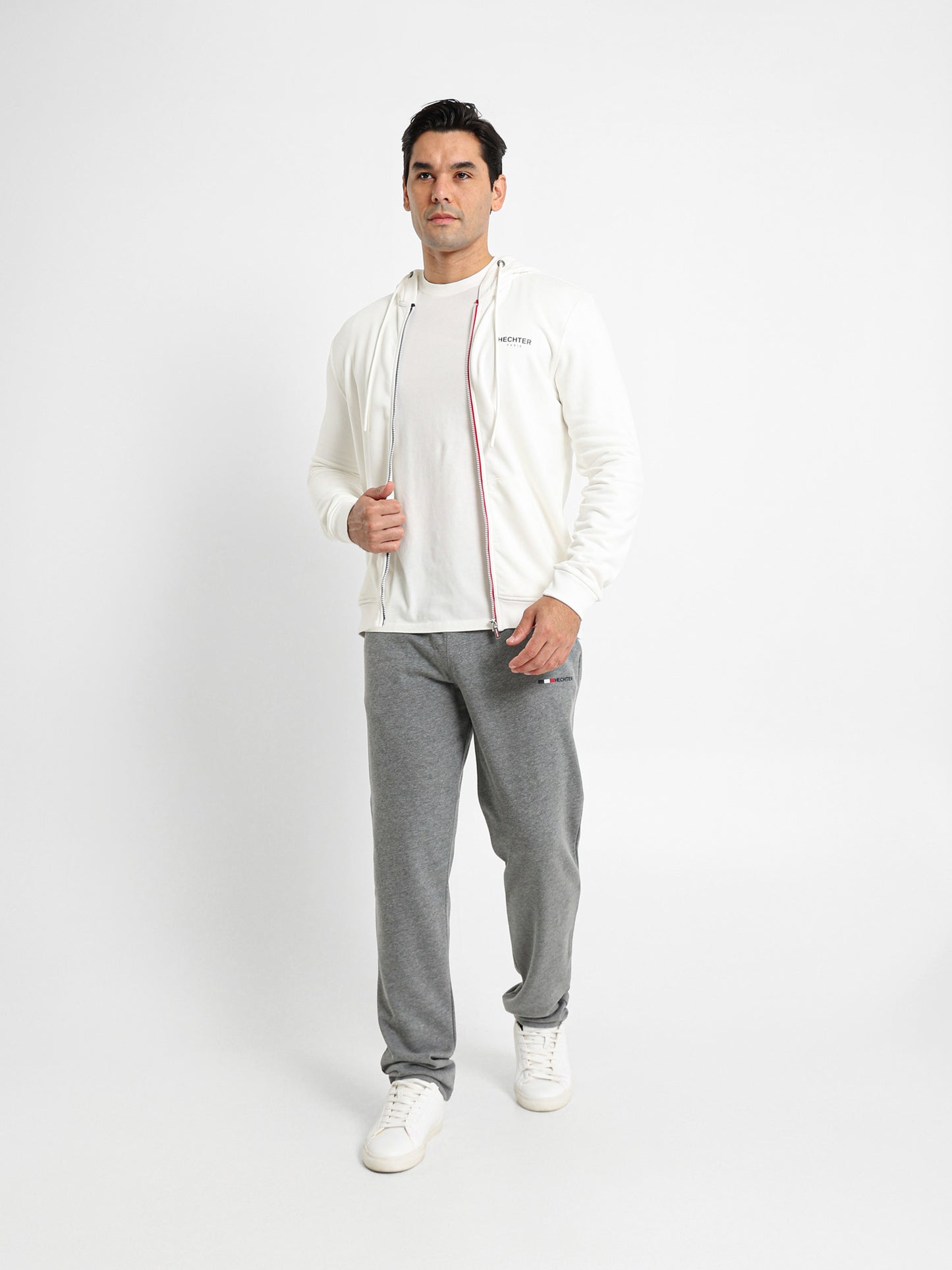 Hoodie Jacket with Flag Zip