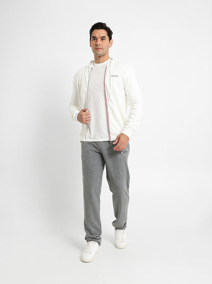 Hoodie Jacket with Flag Zip