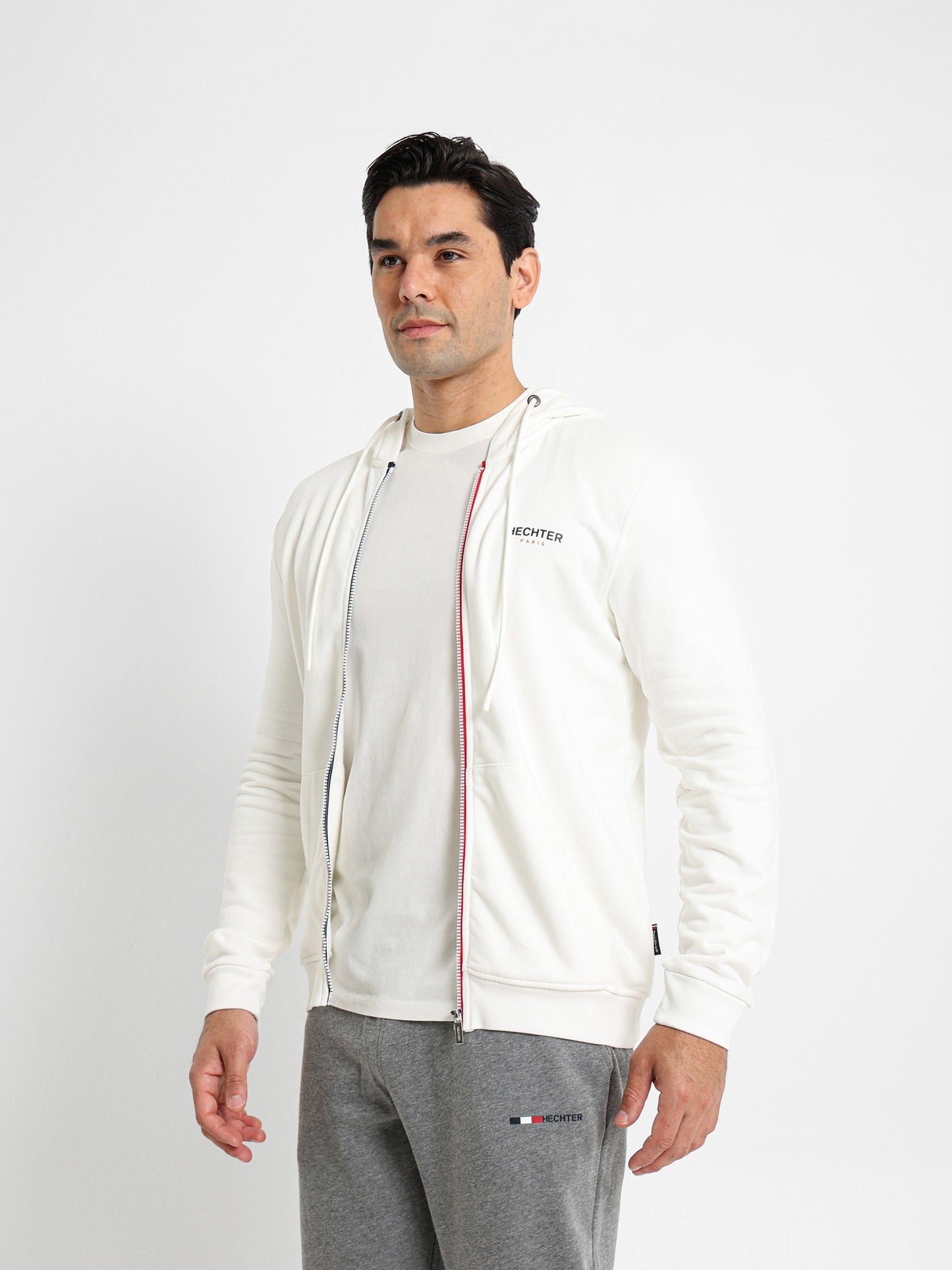 Hoodie Jacket with Flag Zip