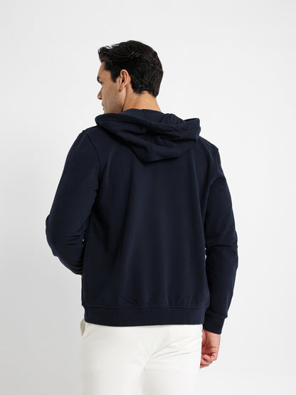Hoodie Jacket with Flag Zip