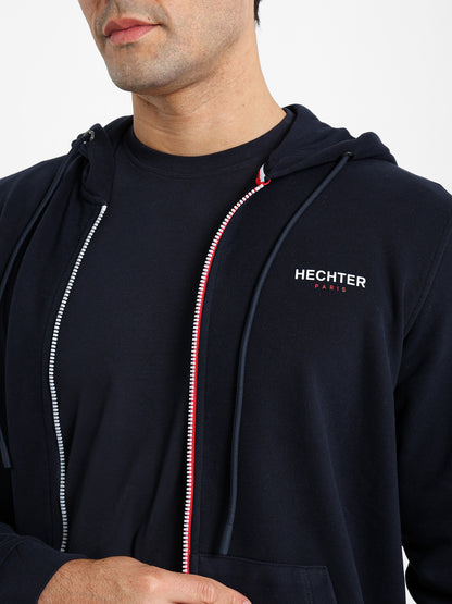 Hoodie Jacket with Flag Zip