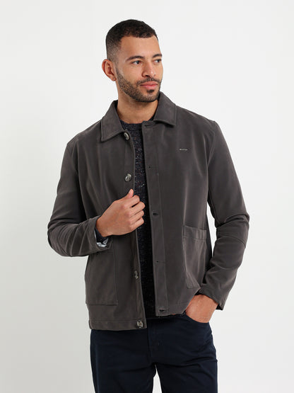Patch Pocket Shirt Jacket