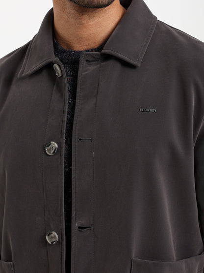 Patch Pocket Shirt Jacket