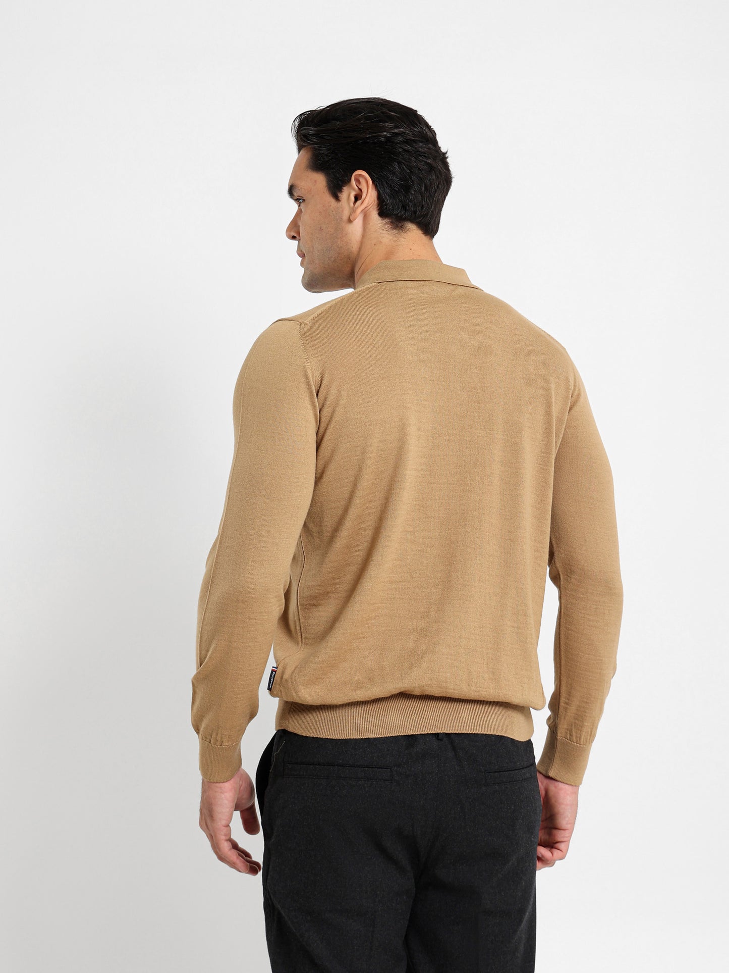 Long Sleeve Knitwear Polo