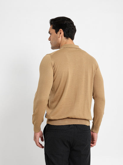 Long Sleeve Knitwear Polo