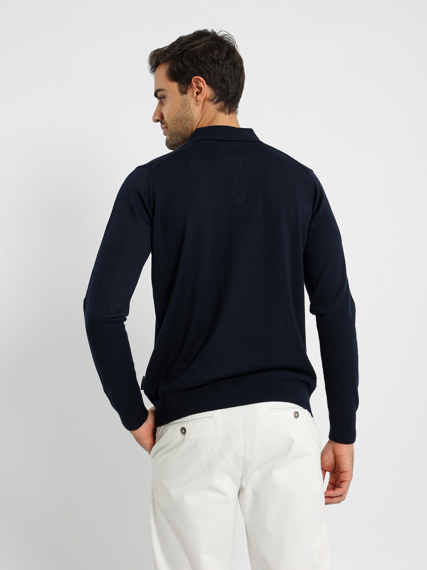 Long Sleeve Knitwear Polo