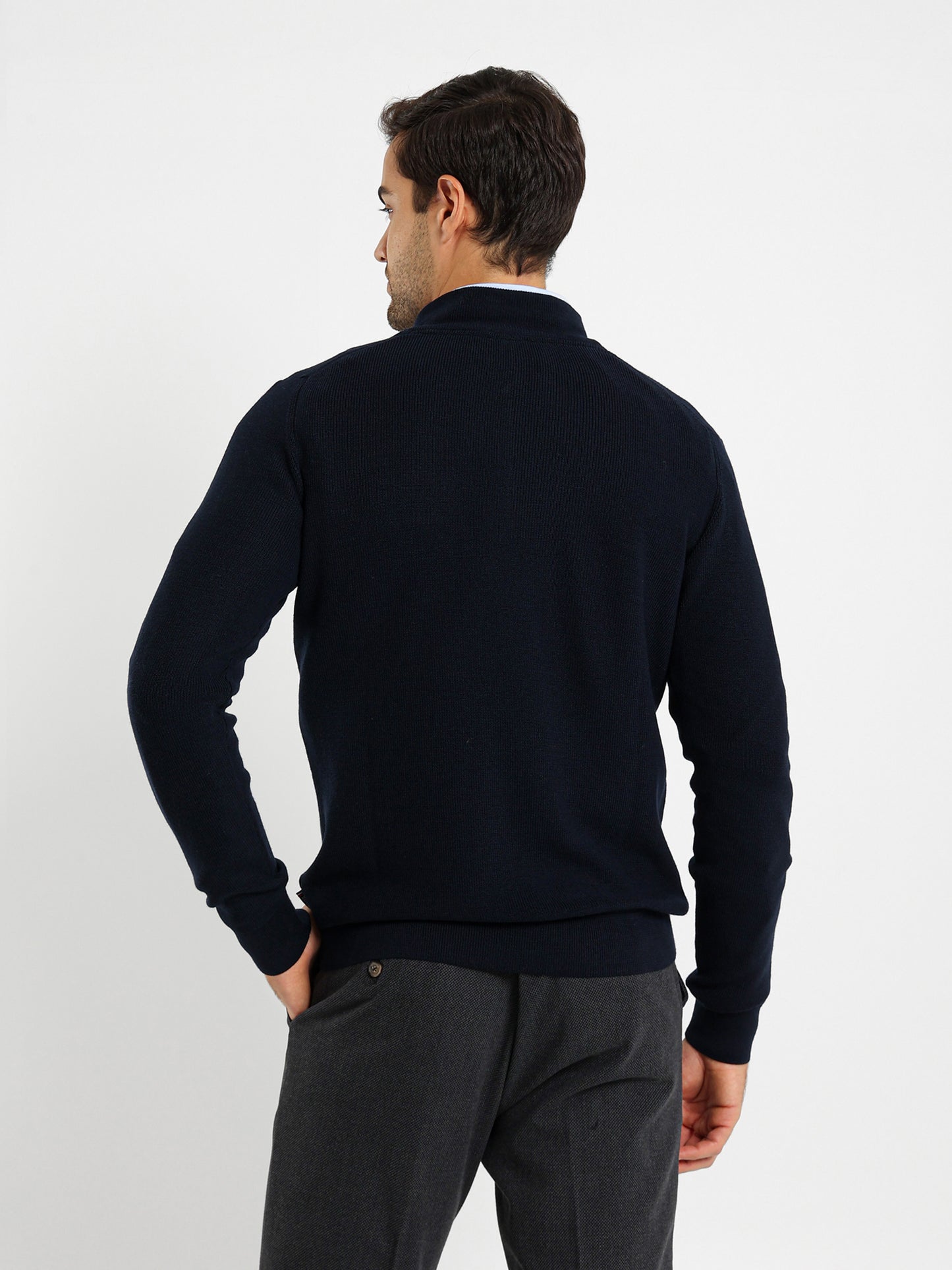 Mock Neck Pullover With Zipper