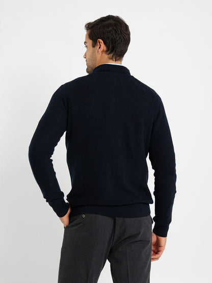 Mock Neck Pullover With Zipper