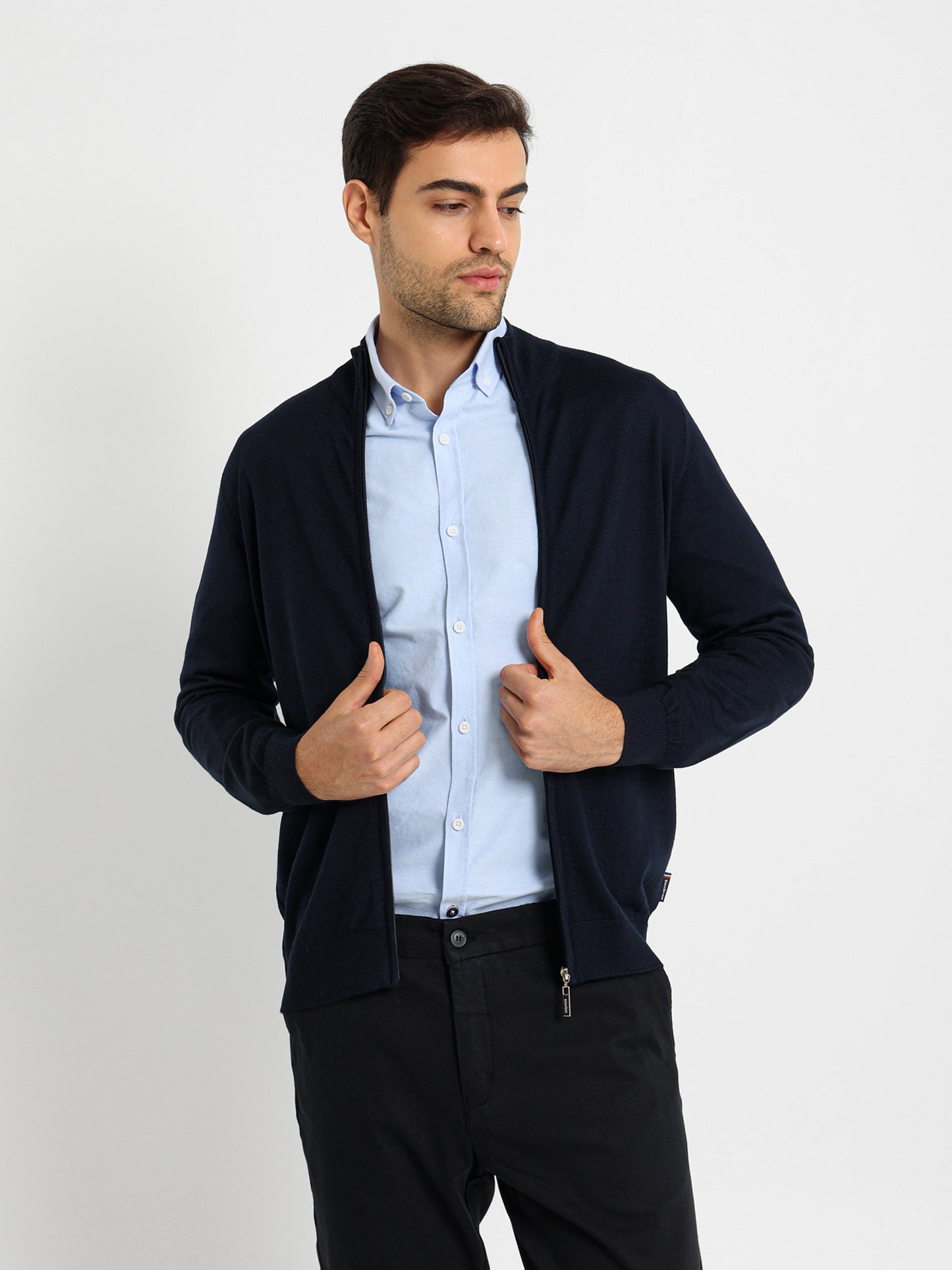 Mock Neck Zipper Pullover